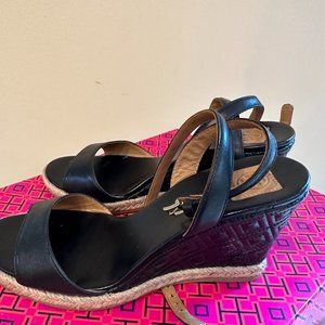 Tory Burch Marion Quilted Wedge Sandals